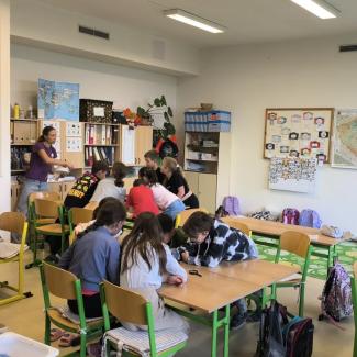 Žáci 4.A objevovali tajemství půdy