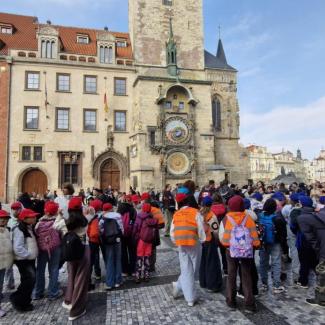 Čtvrťáci vyrazili za historií, krásami a zážitky do historického centra Prahy