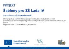Projekt – Šablony pro ZŠ Lada IV