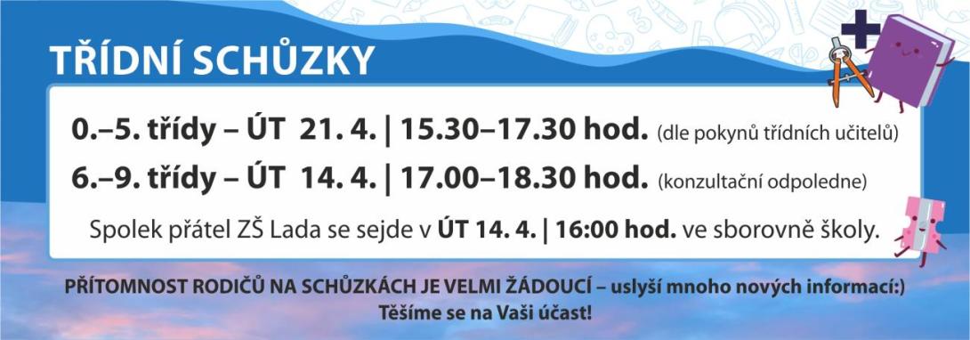 Schůzky s rodiči duben 2026